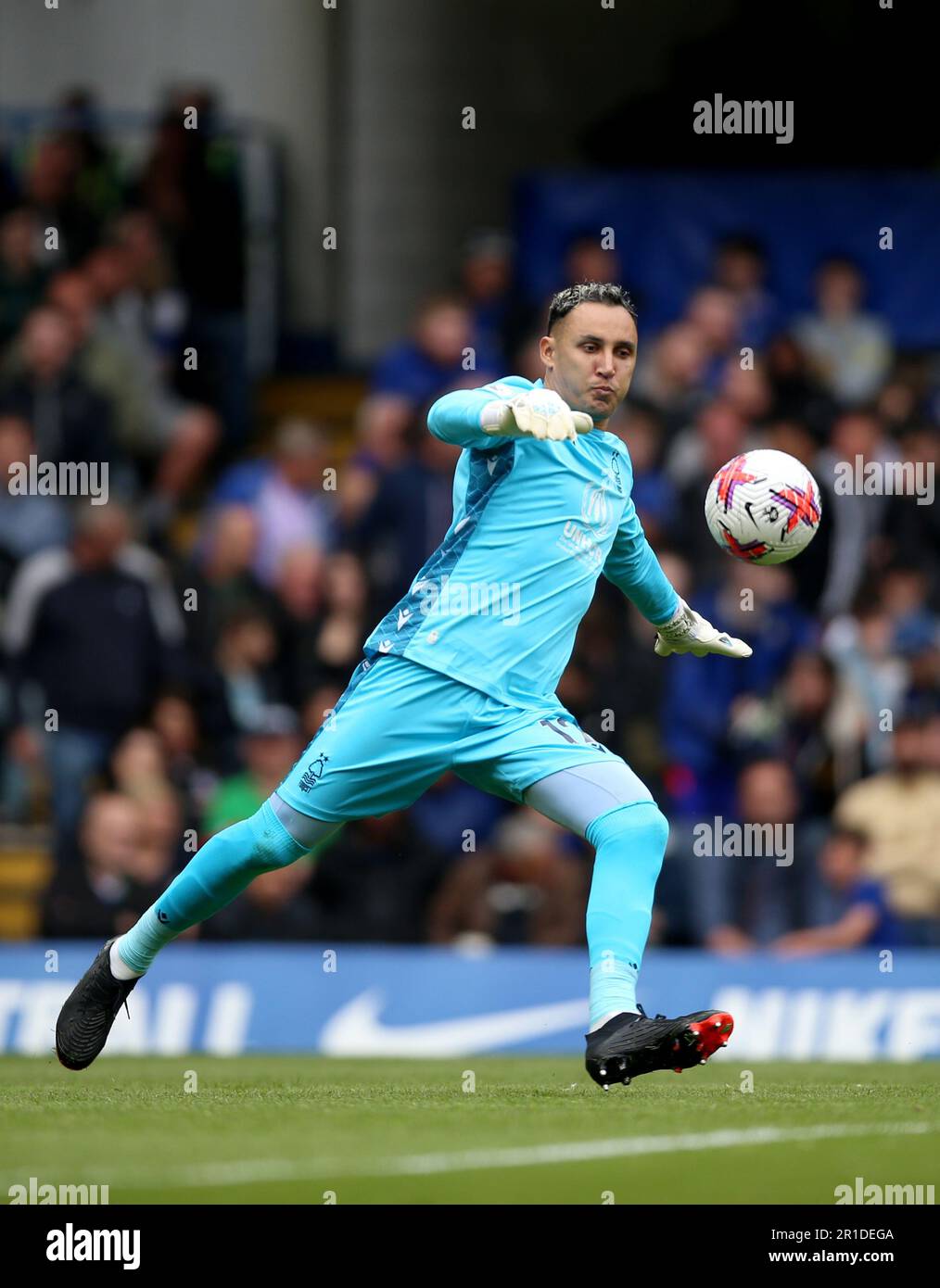 Goakeeper Navas Nottingham Forest goalkeeper Keylor Navas kicks the ball clear during ...