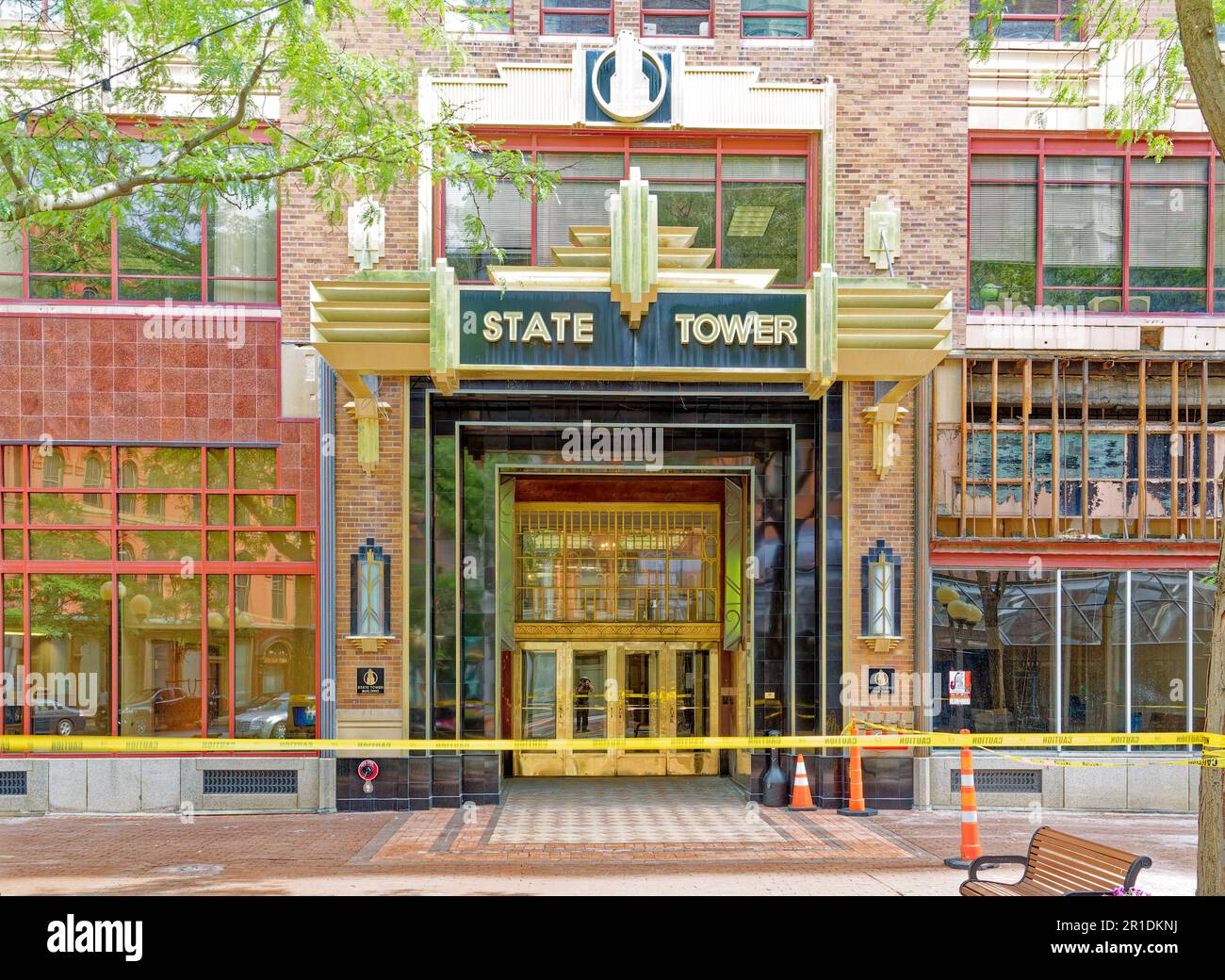 State Tower Building, City Place (East Genesee Street) entrance Stock