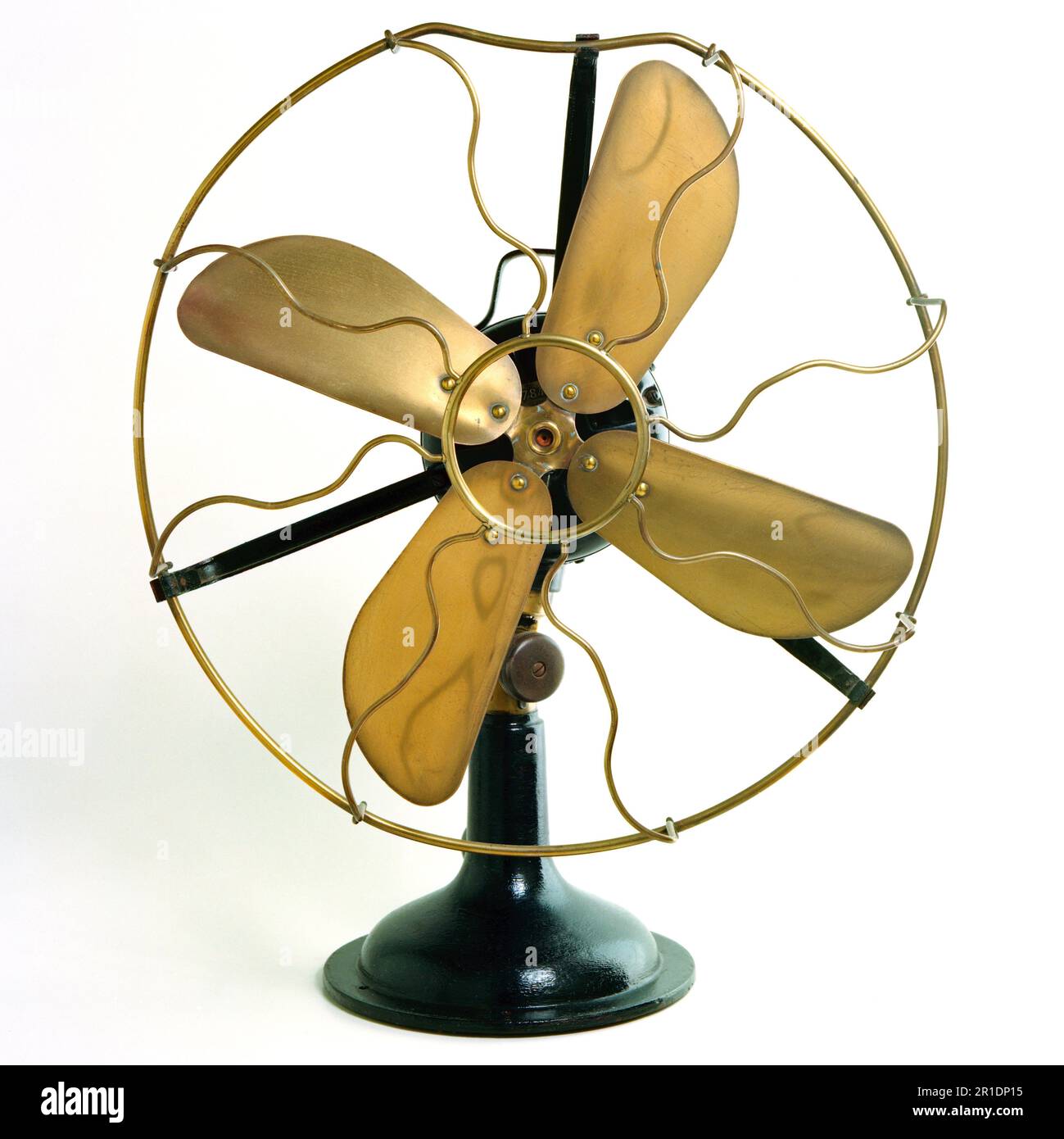 Small vintage electrical desktop fan Stock Photo Alamy