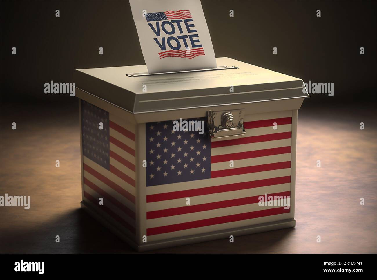 Vote ballot box - United State of America Stock Photo