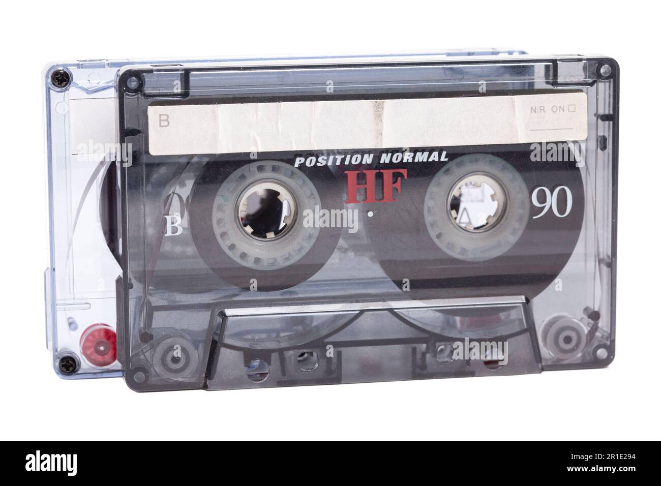 Audio cassette tape isolated on white background Stock Photo - Alamy