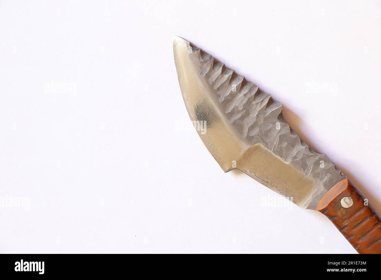 close up knife with a handle on an isolated background Stock Photo