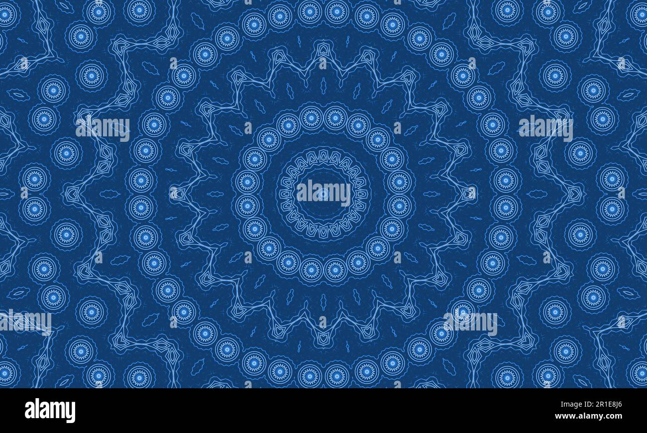 Blue background with abstract radial geometric pattern Stock Photo Alamy