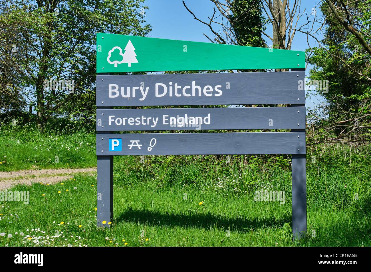 Bury Ditches, Clunton, near Clun, Shropshire Stock Photo