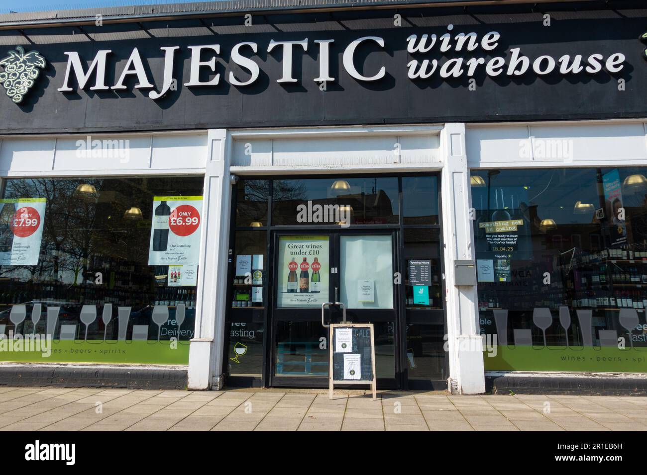 Majestic wine warehouse, Wanstead high street, london, uk Stock Photo