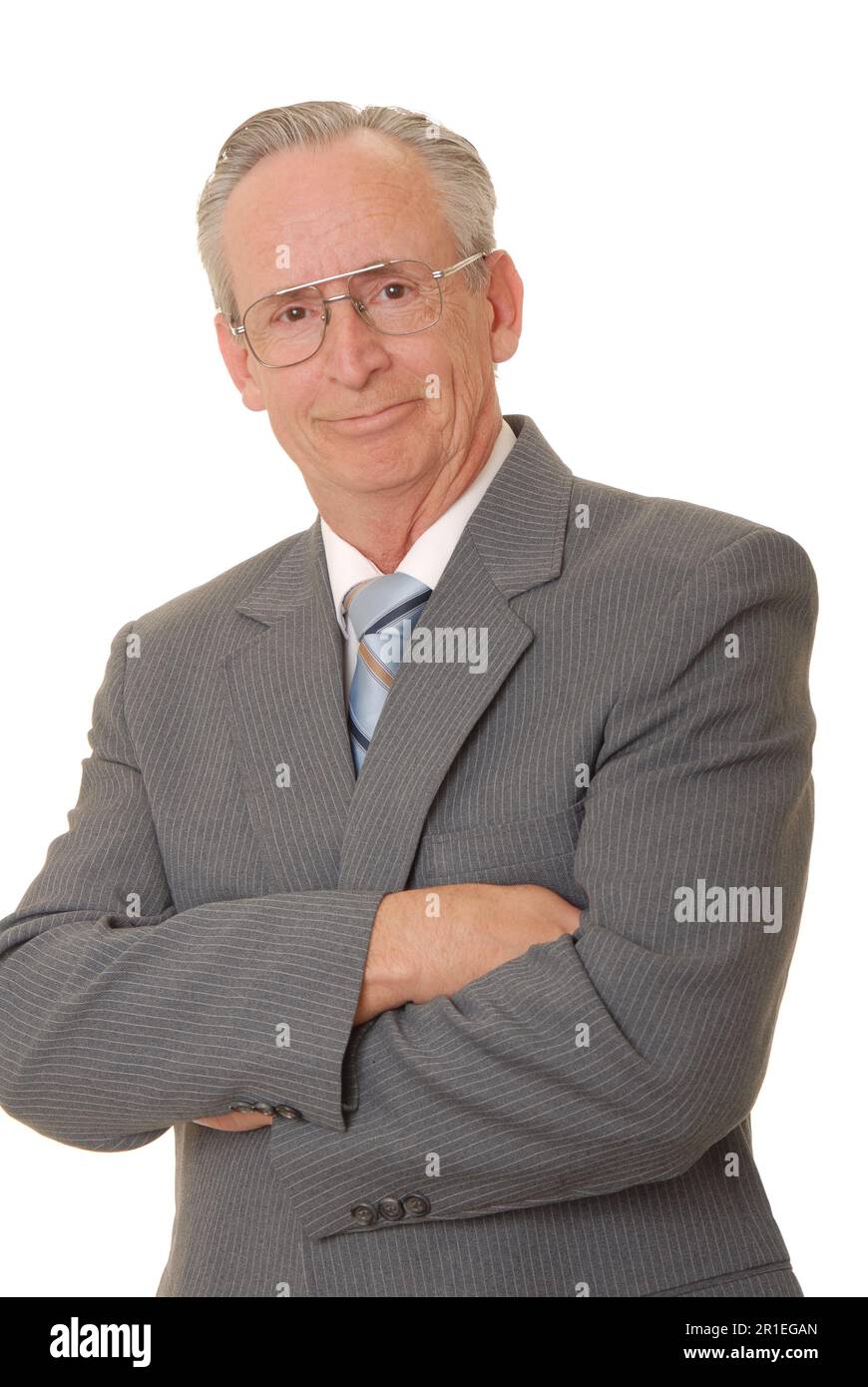 Senior businessman with a rather interesting expression Stock Photo - Alamy