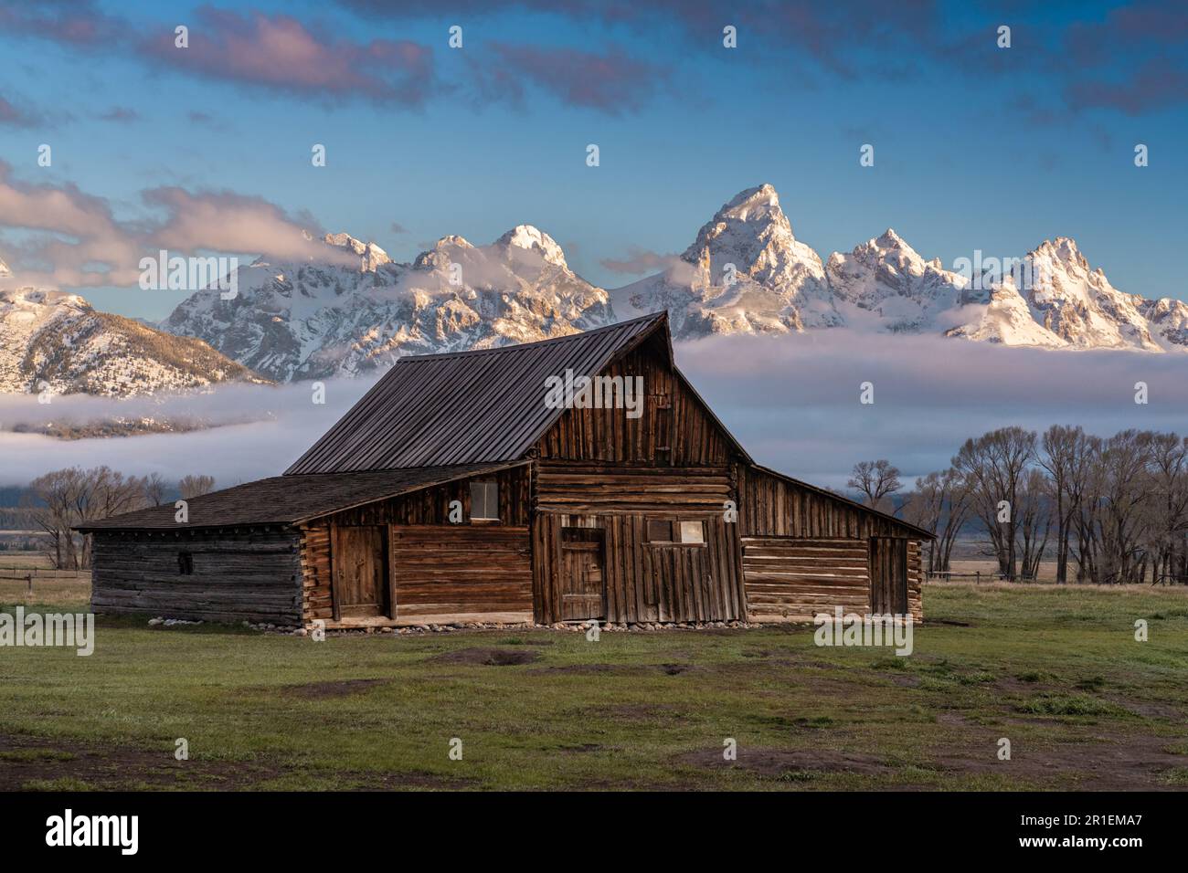 The T.A Moulton barn in the Mormon Row Historic District along Antelope ...
