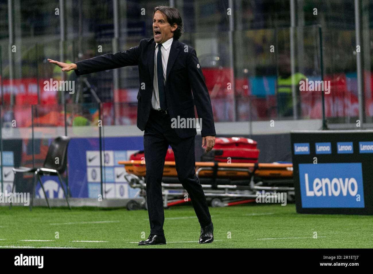 Milan, Italy - may 13 2023 - Inter-Sassuolo serie A - inzaghi simone coach f.c. internazionale Credit: Kines Milano/Alamy Live News Stock Photo
