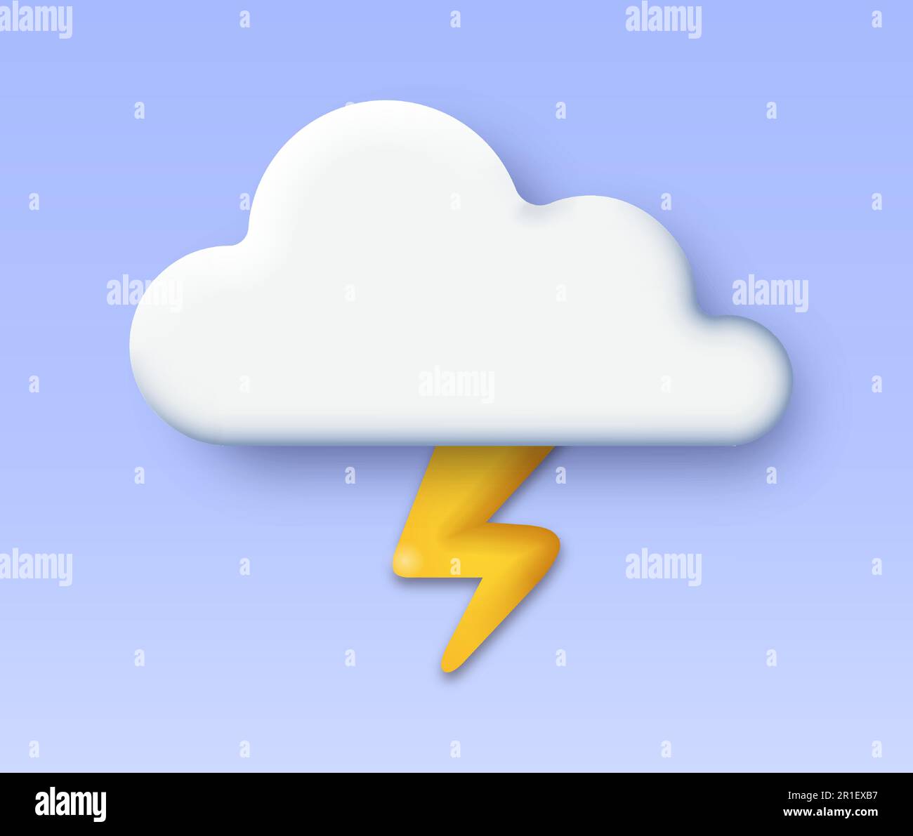 3D stormy weather icon Stock Vector Image & Art - Alamy