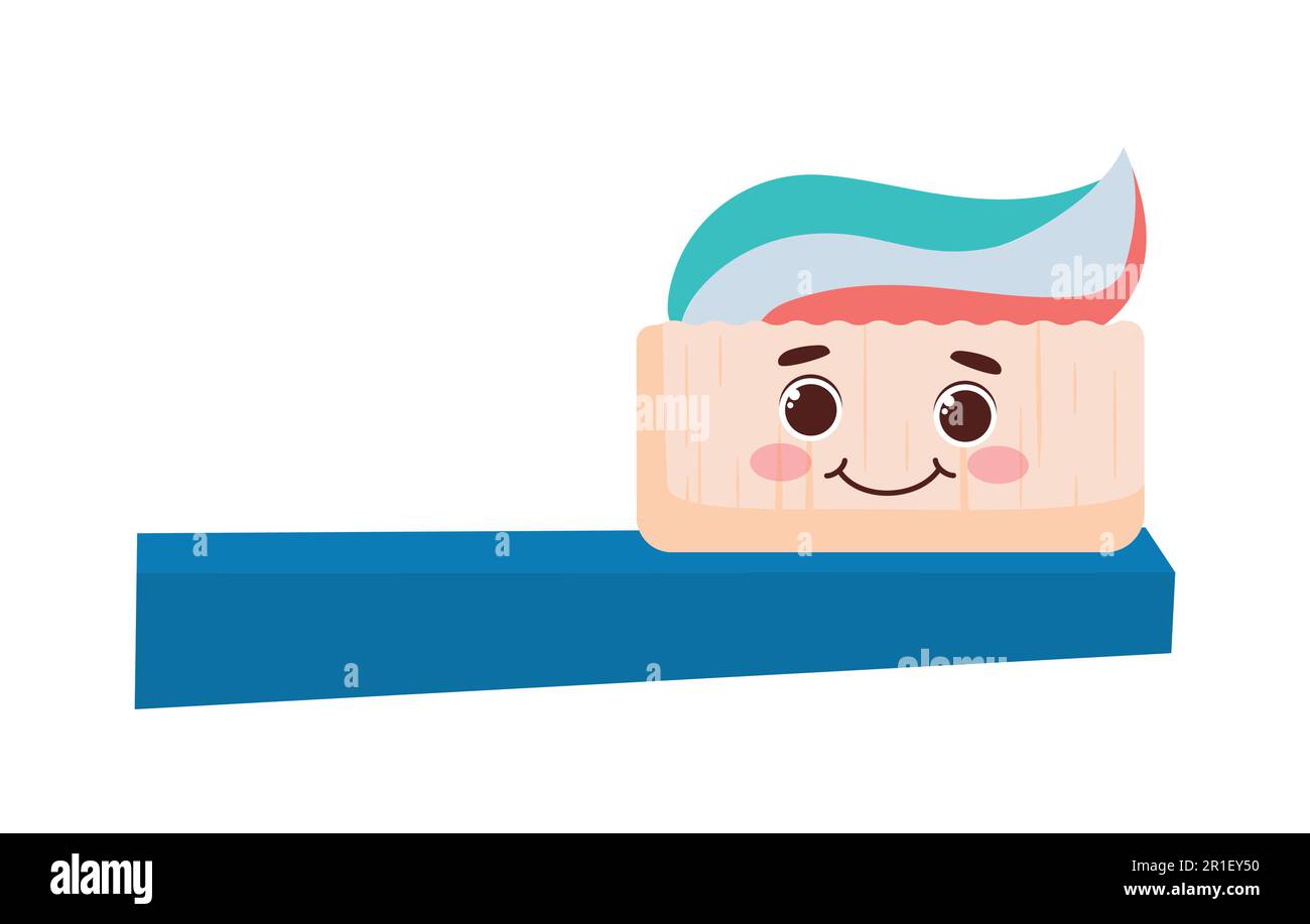 Toothbrush with toothpaste character Stock Vector Image & Art - Alamy