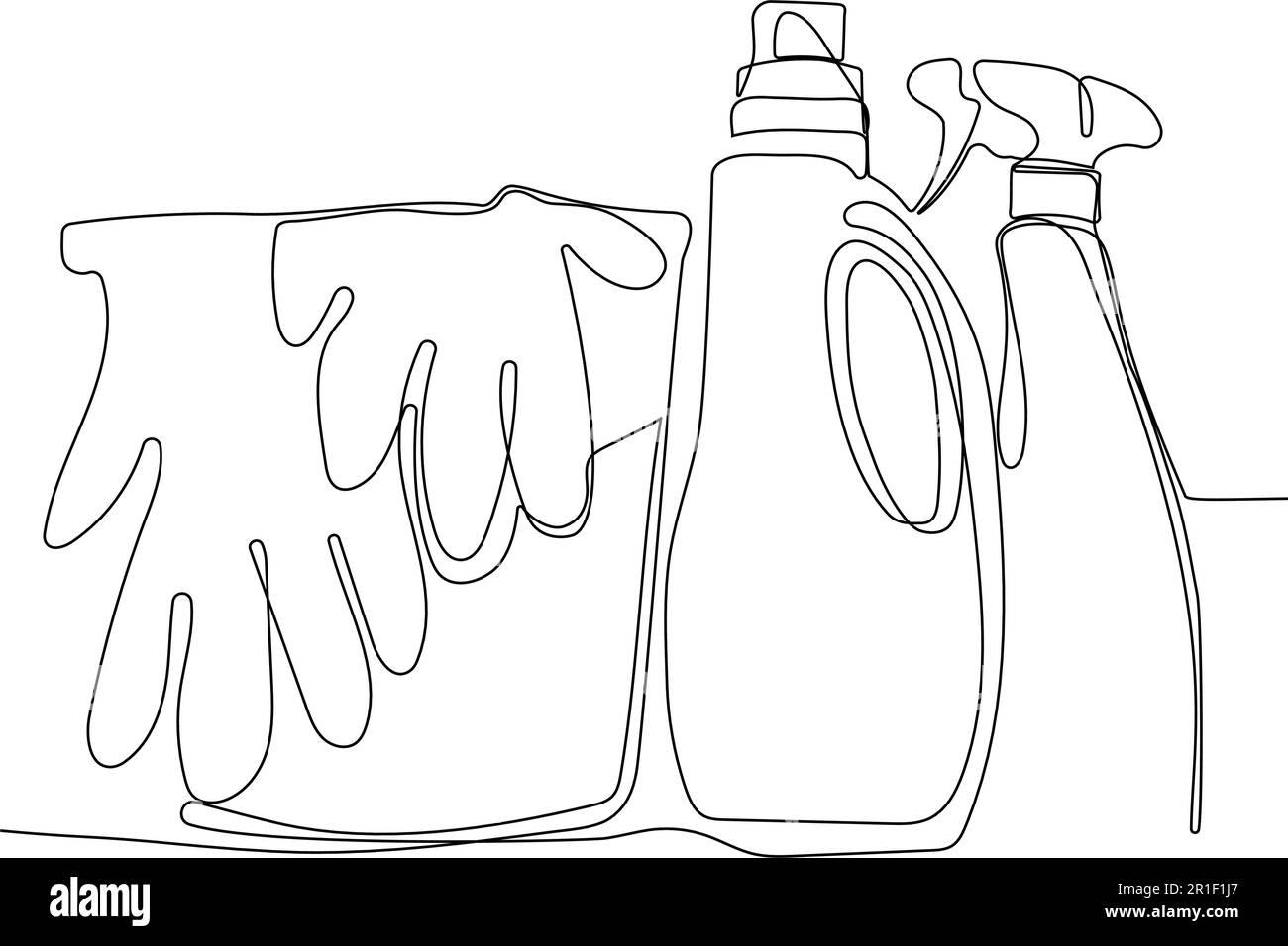 Home cleaning service landing page design concept, illustration of