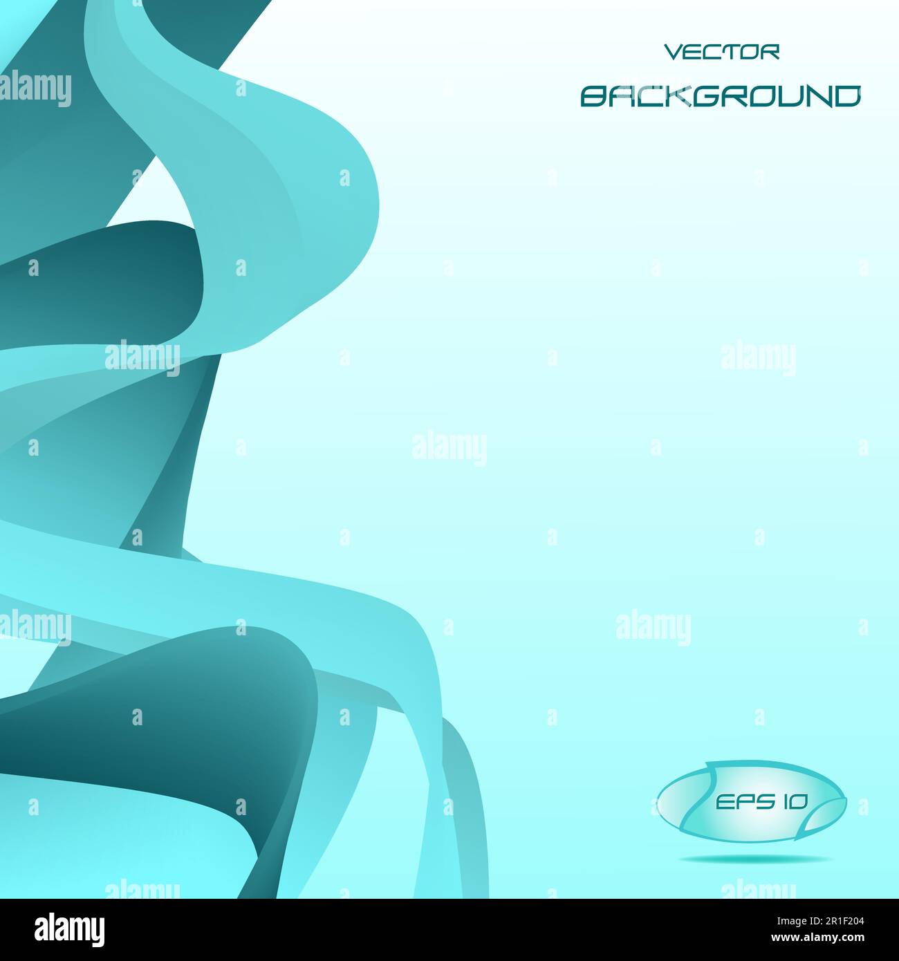 blue background with waves abstract vector illustration Stock Vector ...