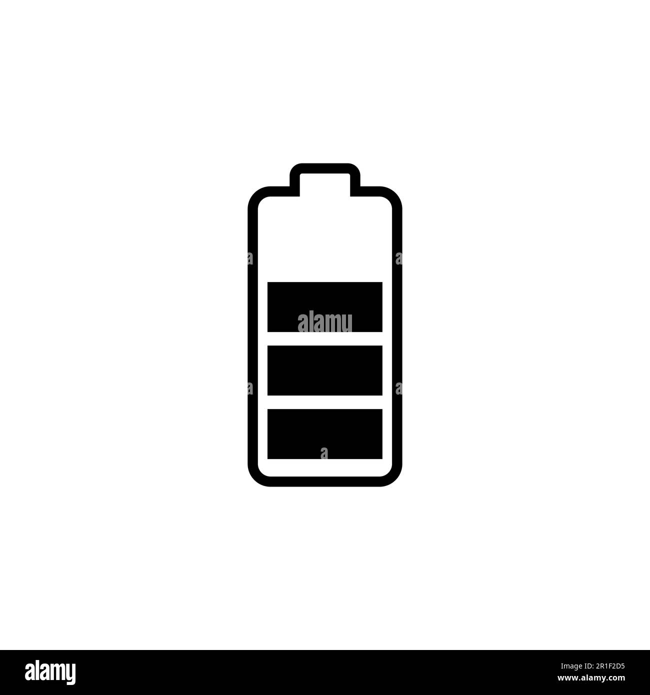 Battery vector icon. battery charge level. battery Charging icon Stock