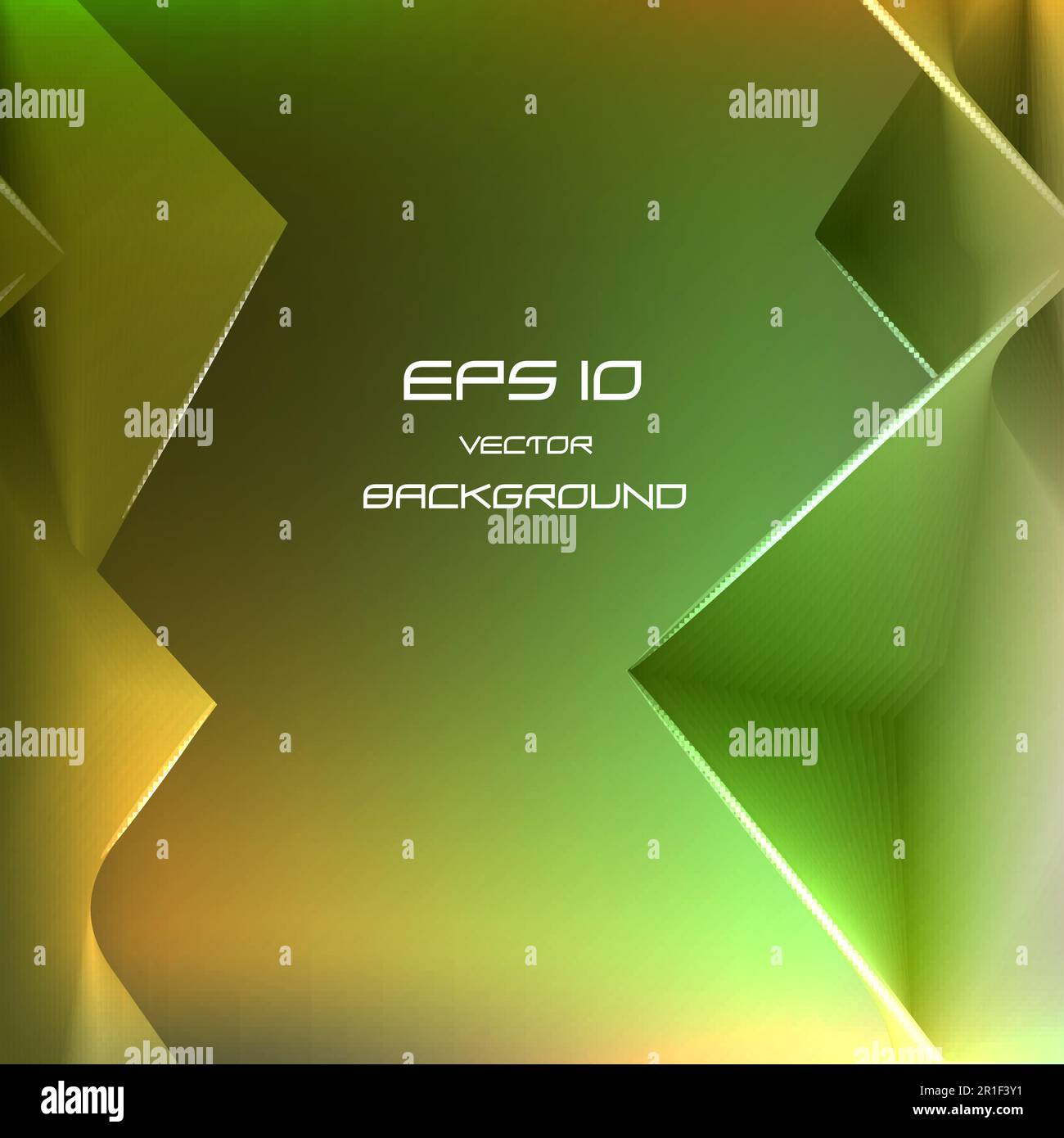 green and orange background with abstract geometric shapes, vector ...