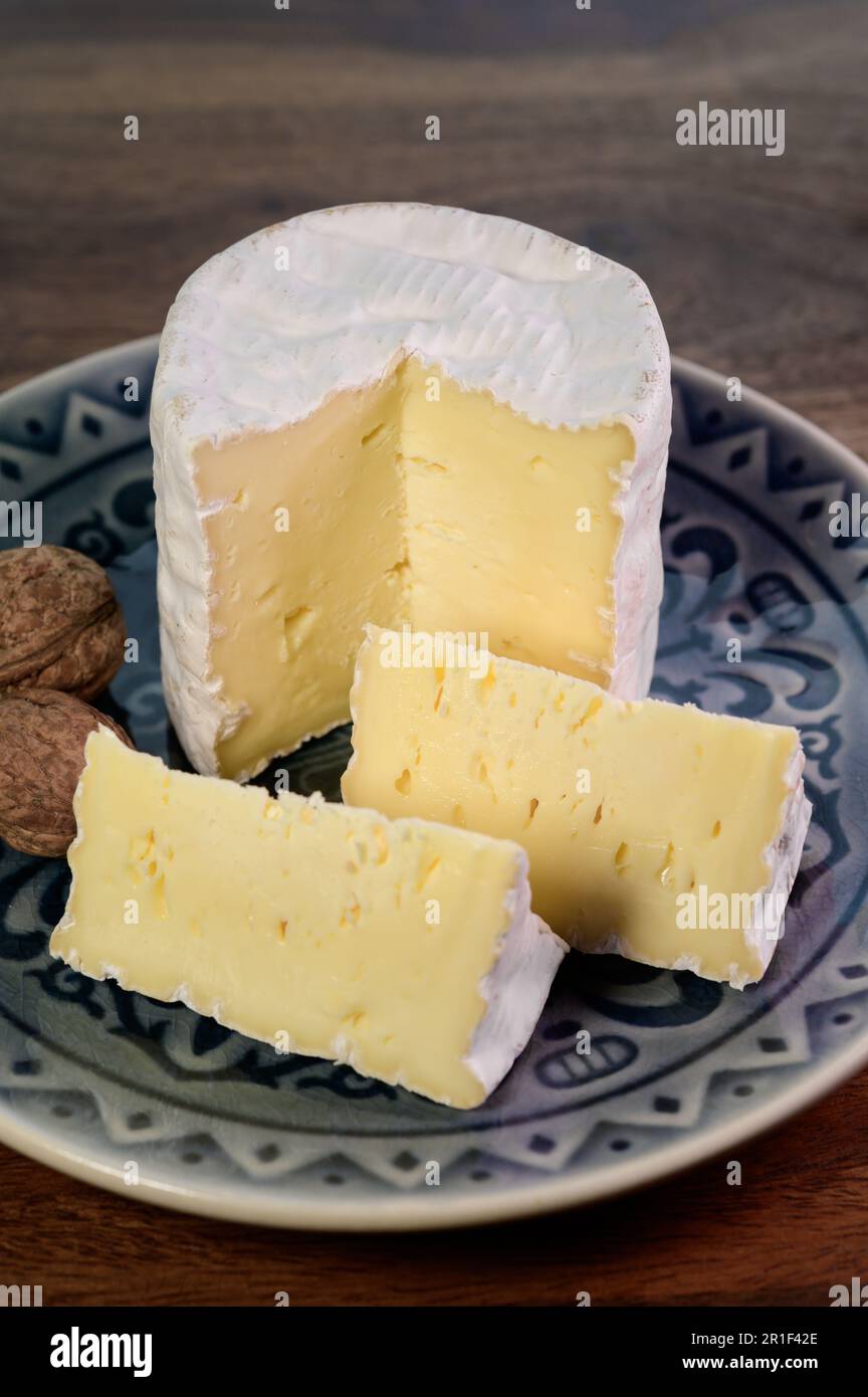 Belgian white mold soft cow milk cheese Bouquet des Moines from Abbey ...