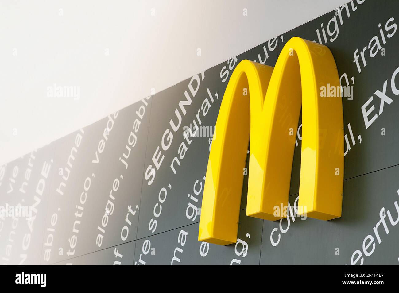 SIEDLCE, POLAND - AUGUST 30, 2022: McDonald's restaurant logo Stock Photo