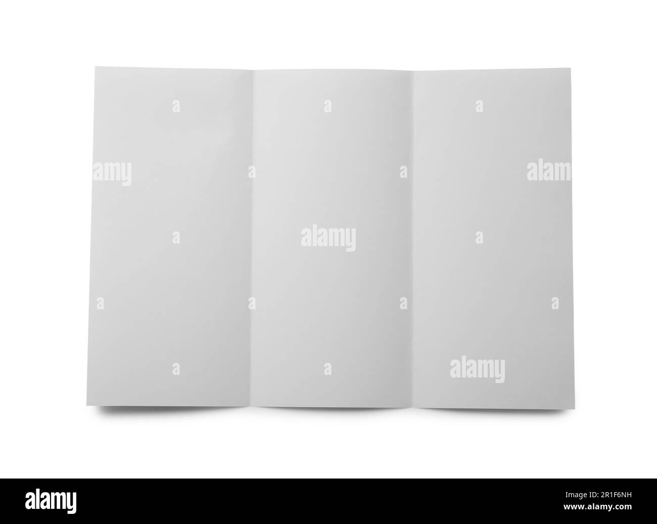 Blank sheet of paper with creases, top view Stock Photo Alamy