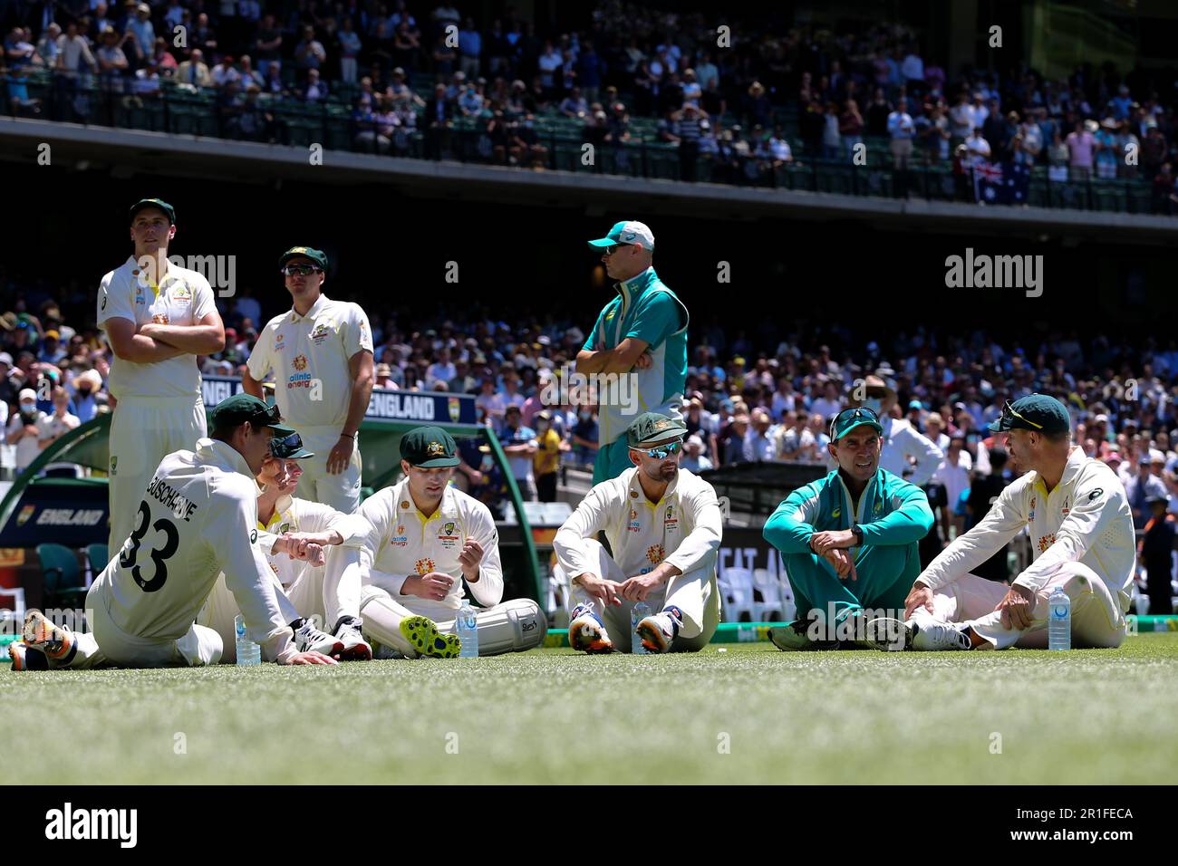 Melbourne, Australia, 28 December, 2021. MELBOURNE, AUSTRALIA - DECEMBER 28: Australian team after the Boxing Day Test Match in the Ashes series between Australia and England at The Melbourne Cricket Ground on December 28, 2021 in Melbourne, Australia. (Photo by Dave Hewison/Speed Media) Credit: Dave Hewison/Speed Media/Alamy Live News/Alamy Live News Stock Photo