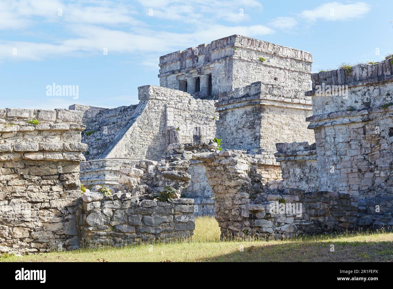 The scenic ruins of Tulum, the only ancient Mayan city