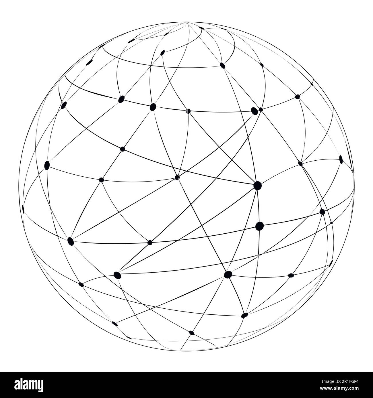Globus logistics of traffic, the field lines move traffic from smart