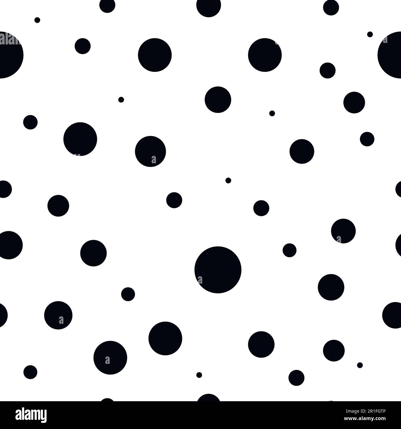 Vector seamless black and white circle background craters of the moon