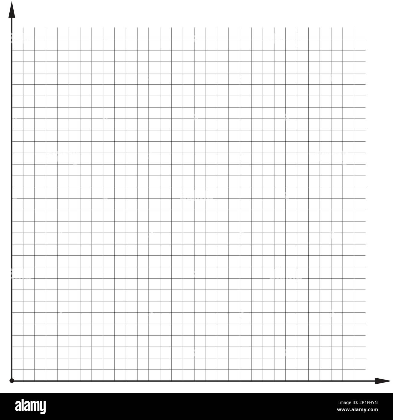 coordinate grid template chart to analyze the chart Stock Vector