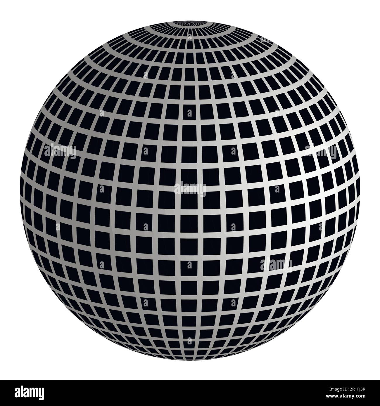 Disco ball 3D ball of mirrors Stock Vector