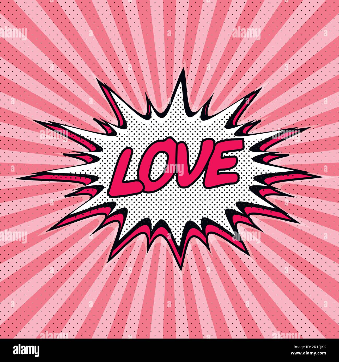 Declaration of love pop art Stock Vector