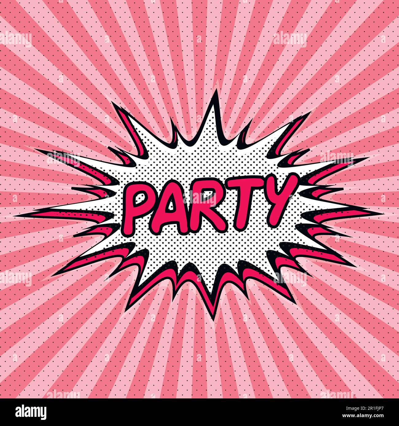 Patry pop art background with explosion effect Stock Vector Image & Art ...