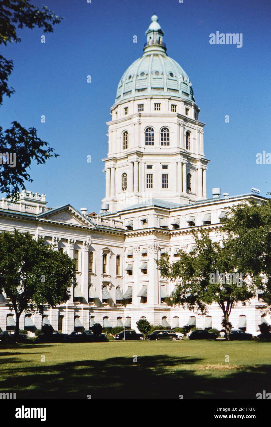 Kansas State Capitol (r) ca. 1950-1955 Stock Photo