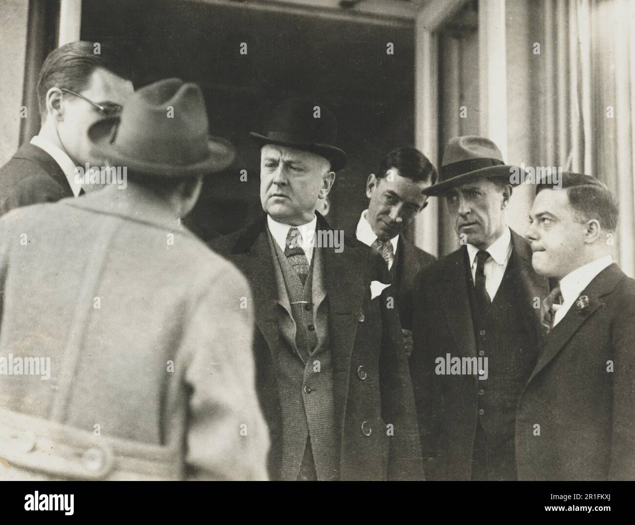 Archival Photo Attorney General Harry M. Daugherty interviewed by