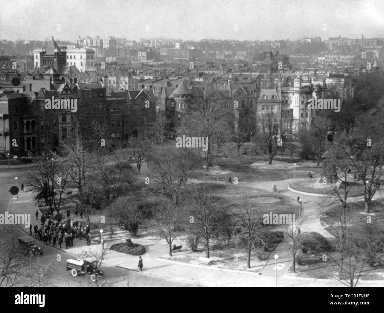 Archival Photo Aerial View Of Logan Park And Circle In Washington D C   Archival Photo Aerial View Of Logan Park And Circle In Washington Dc Ca 1909 1932 2R1FNNF 