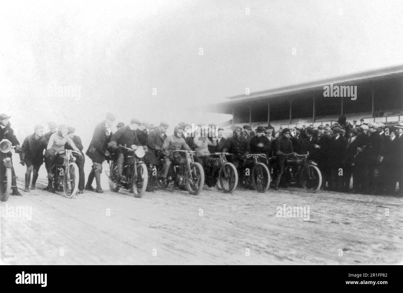 Archival Photo Early 1900s motorcycle race at Laurel Maryland ca. 1920