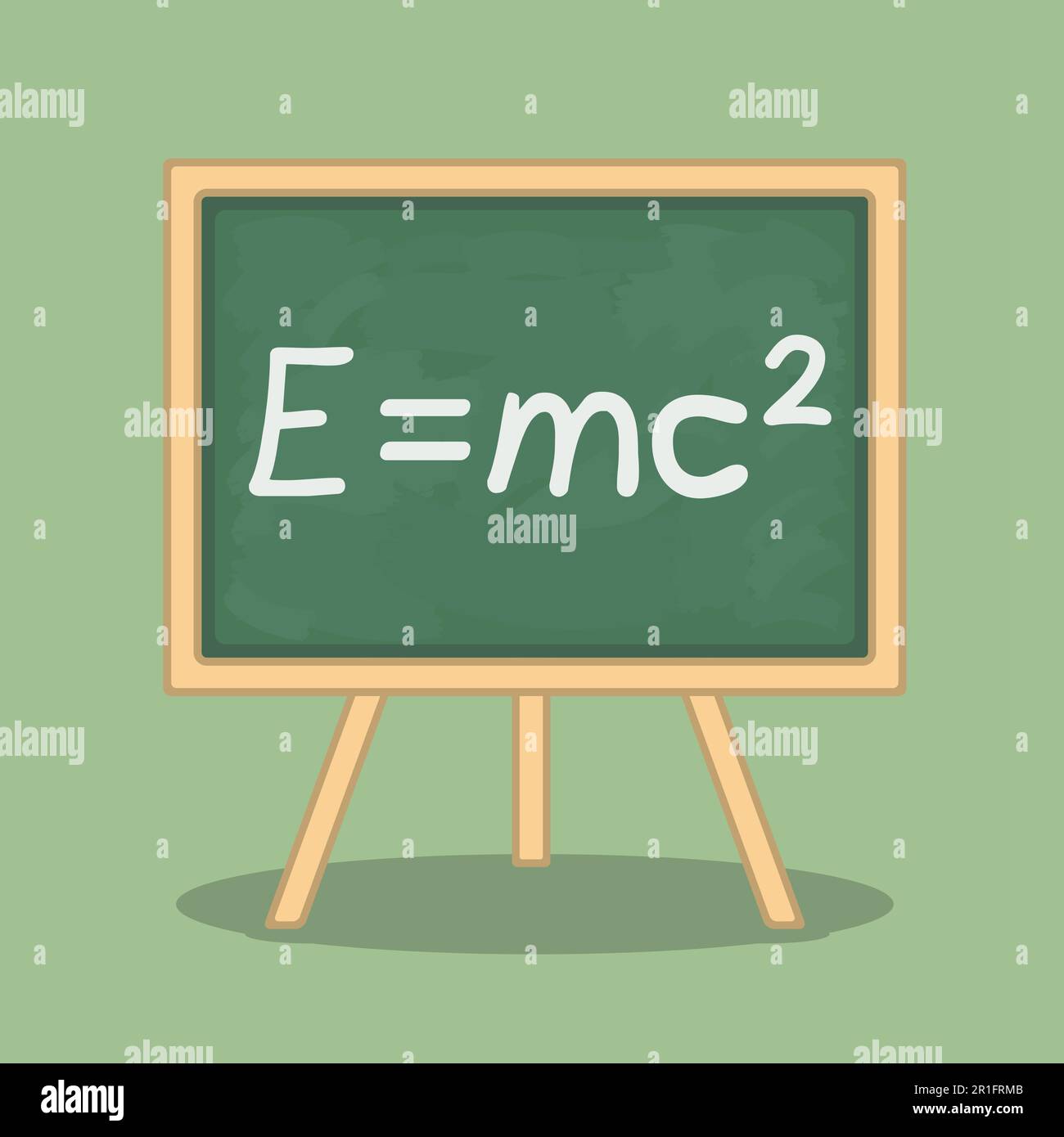 Formula of energy on blackboard, vector eps10 illustration Stock Vector ...