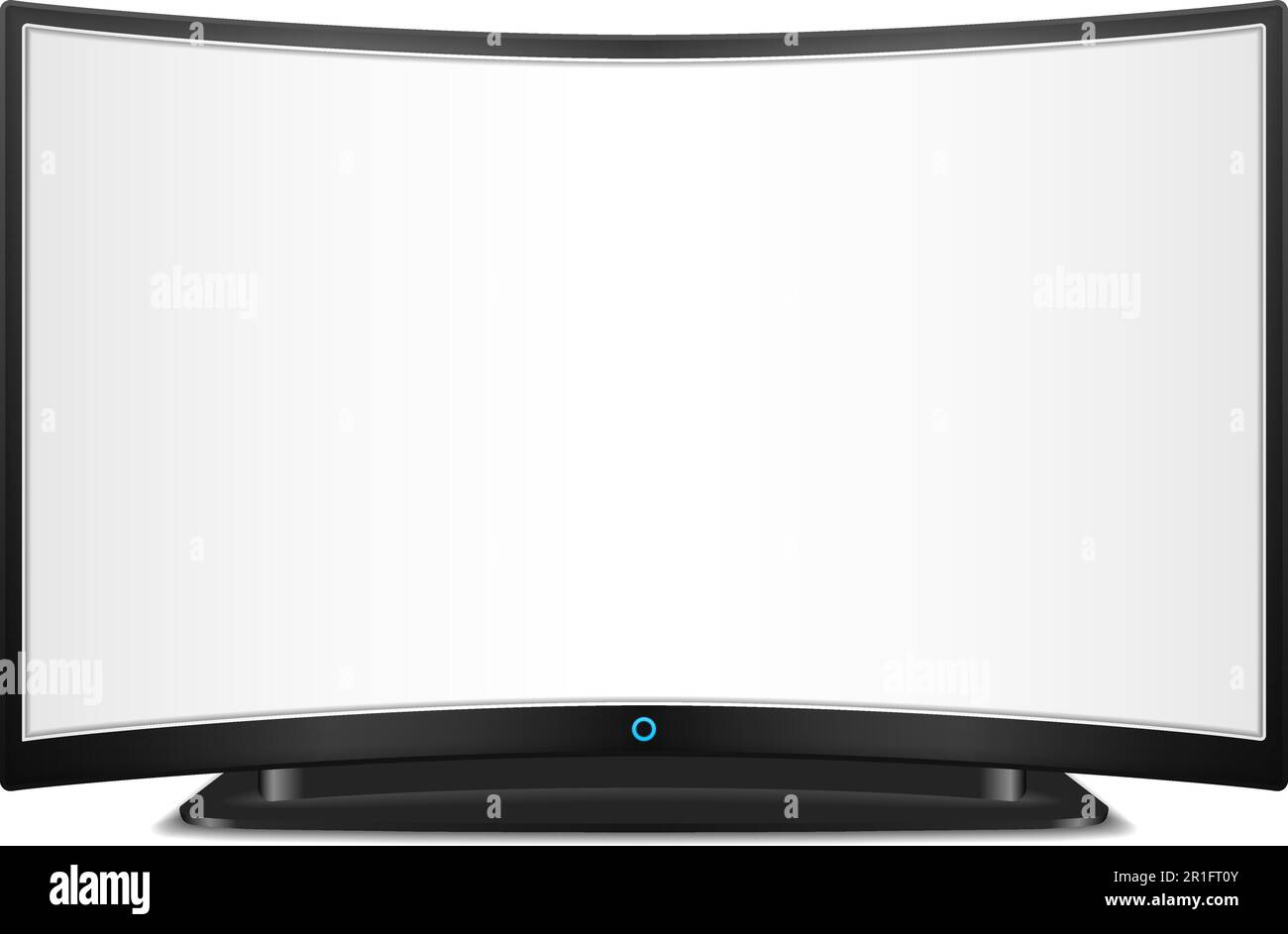 tv-with-curved-screen-vector-eps10-illustration-stock-vector-image