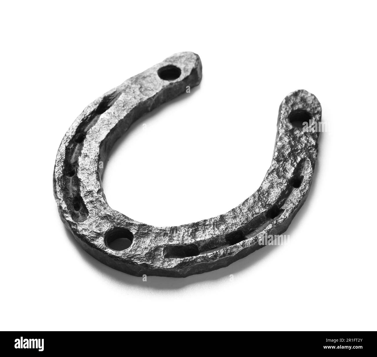 Metal horseshoe isolated on white background Stock Photo Alamy