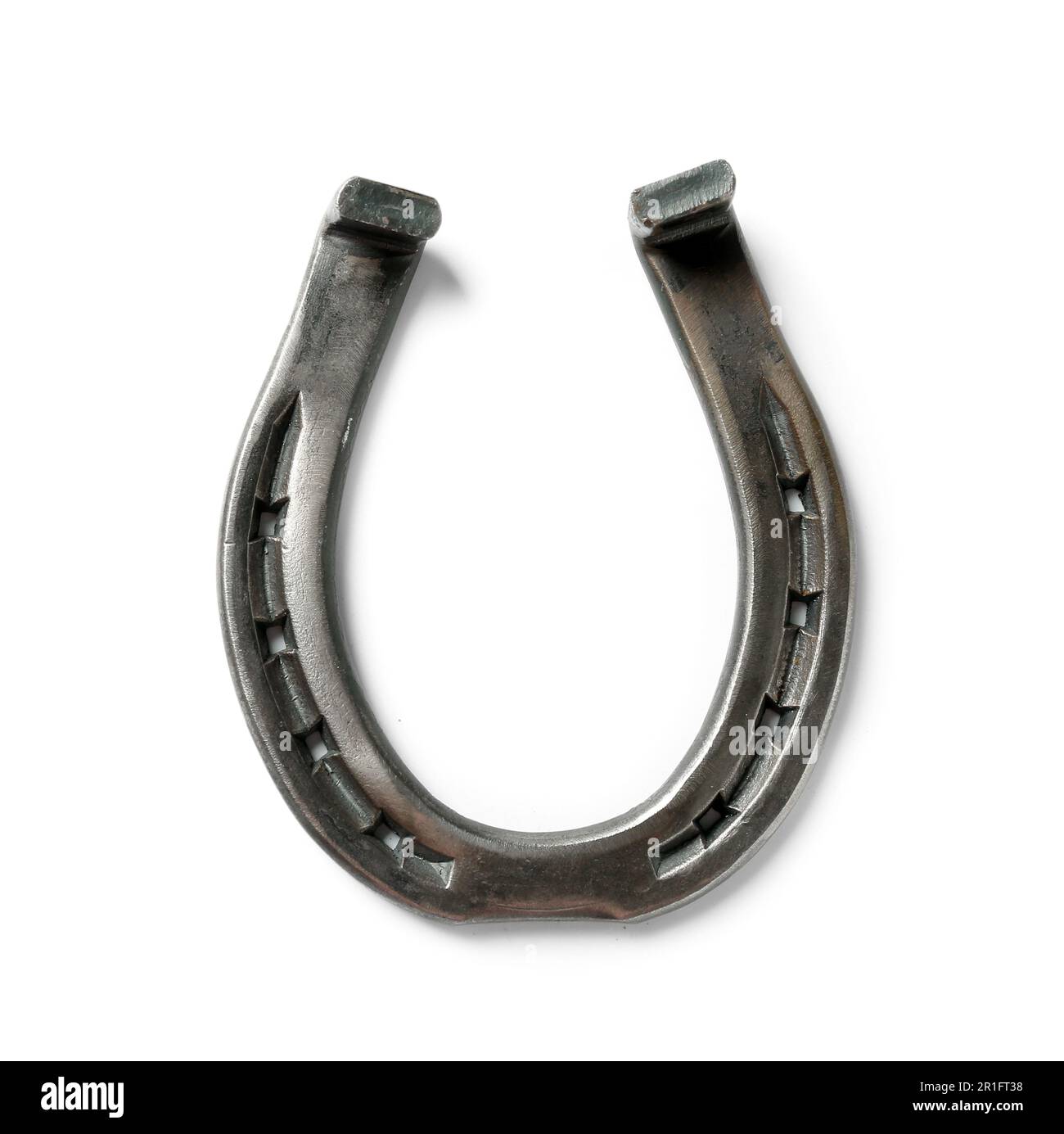 Metal horseshoe isolated on white background Stock Photo Alamy
