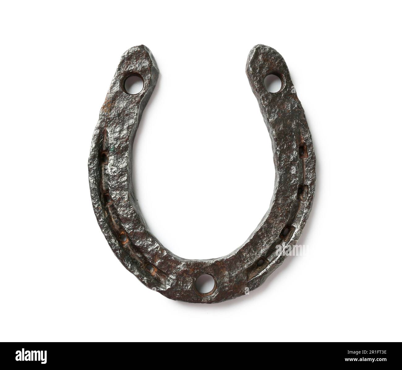 Metal horseshoe isolated on white background Stock Photo Alamy