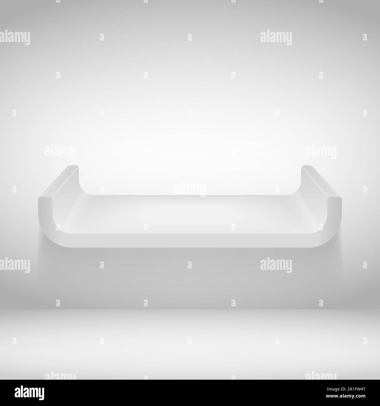 Bookshelf on grey wall Stock Vector Images - Alamy
