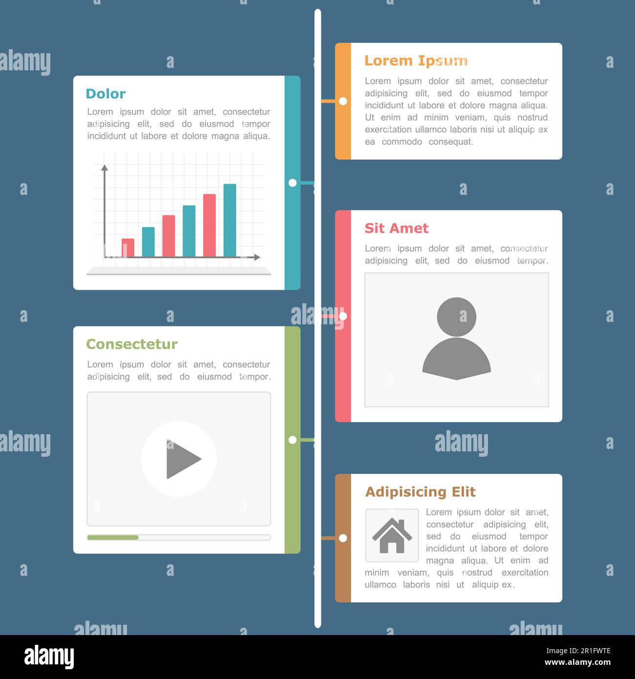 Timeline infographics design template, flat design, vector eps10 ...