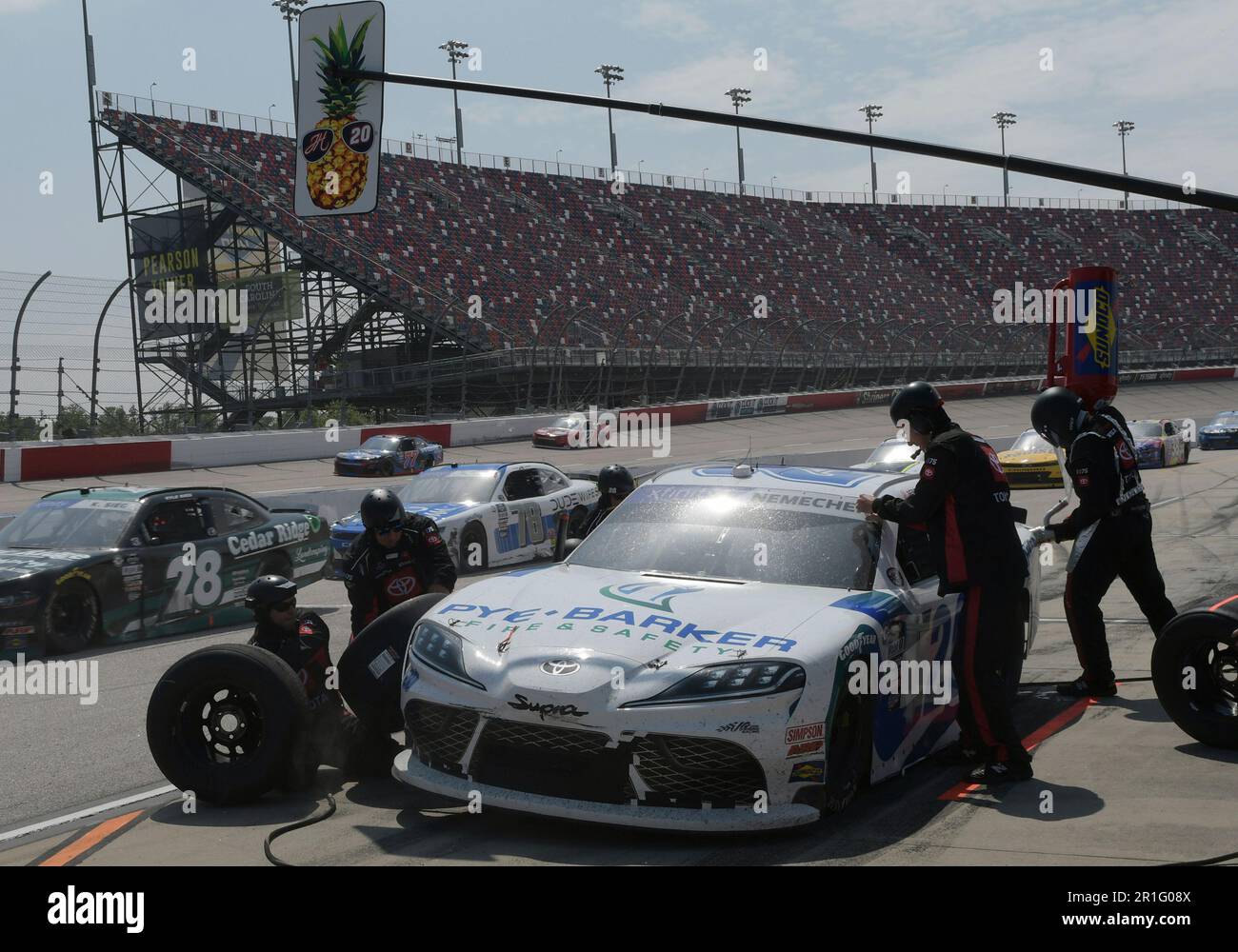 Darlington sc may 13 john hunter nemecheck 20 joe gibbs racing