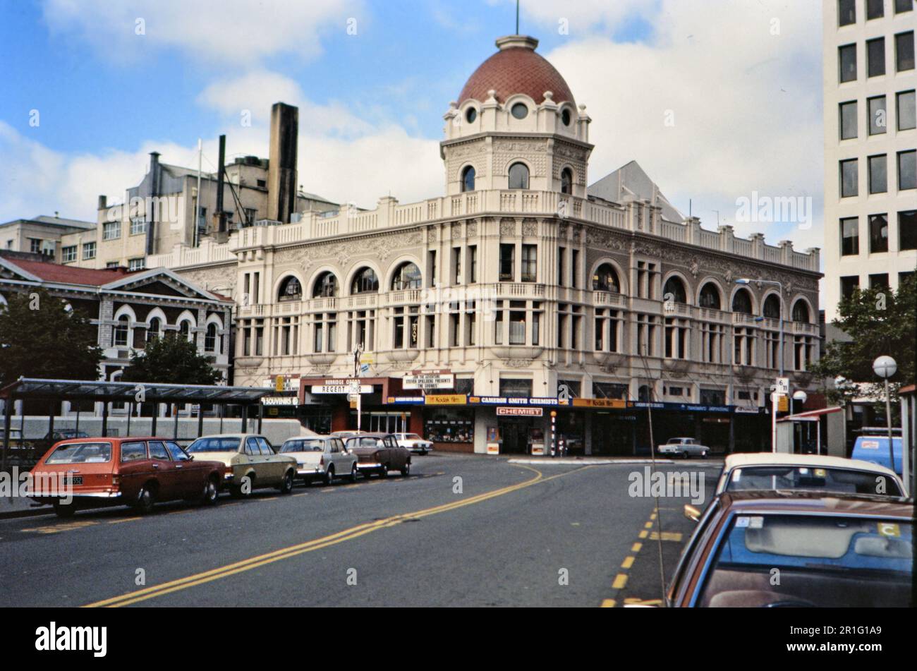 The Regent Theatre building in Cathedral Square in Christchurch New