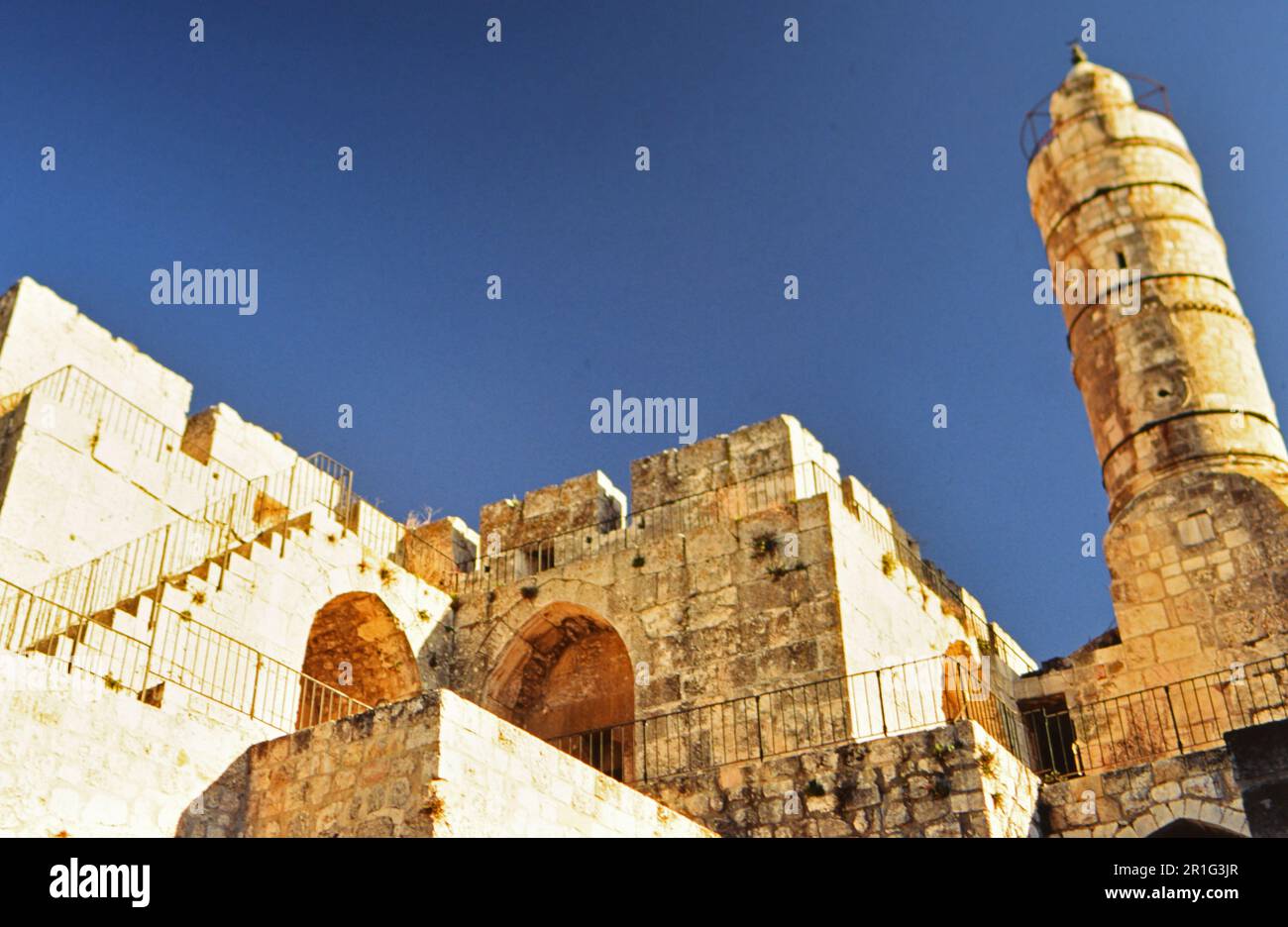 Israel King David Citadel. Photo by Joan ca. 1998 Stock
