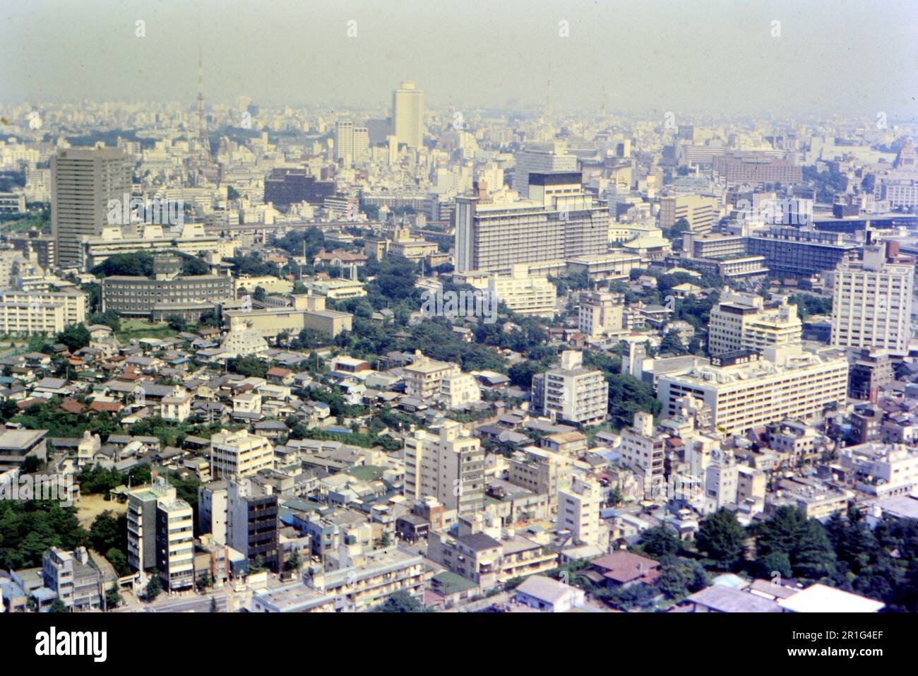 Tokyo Japan as seen from Tokyo Tower ca. 1976 Stock Photo Alamy
