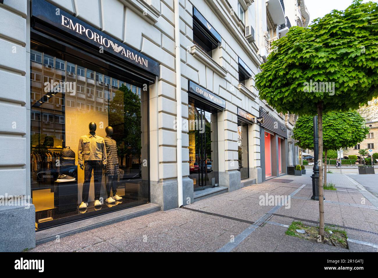 Giorgio Armani Luxury Clothing Store at Night in Hamburg, Germany Editorial  Stock Image - Image of design, front: 199963634