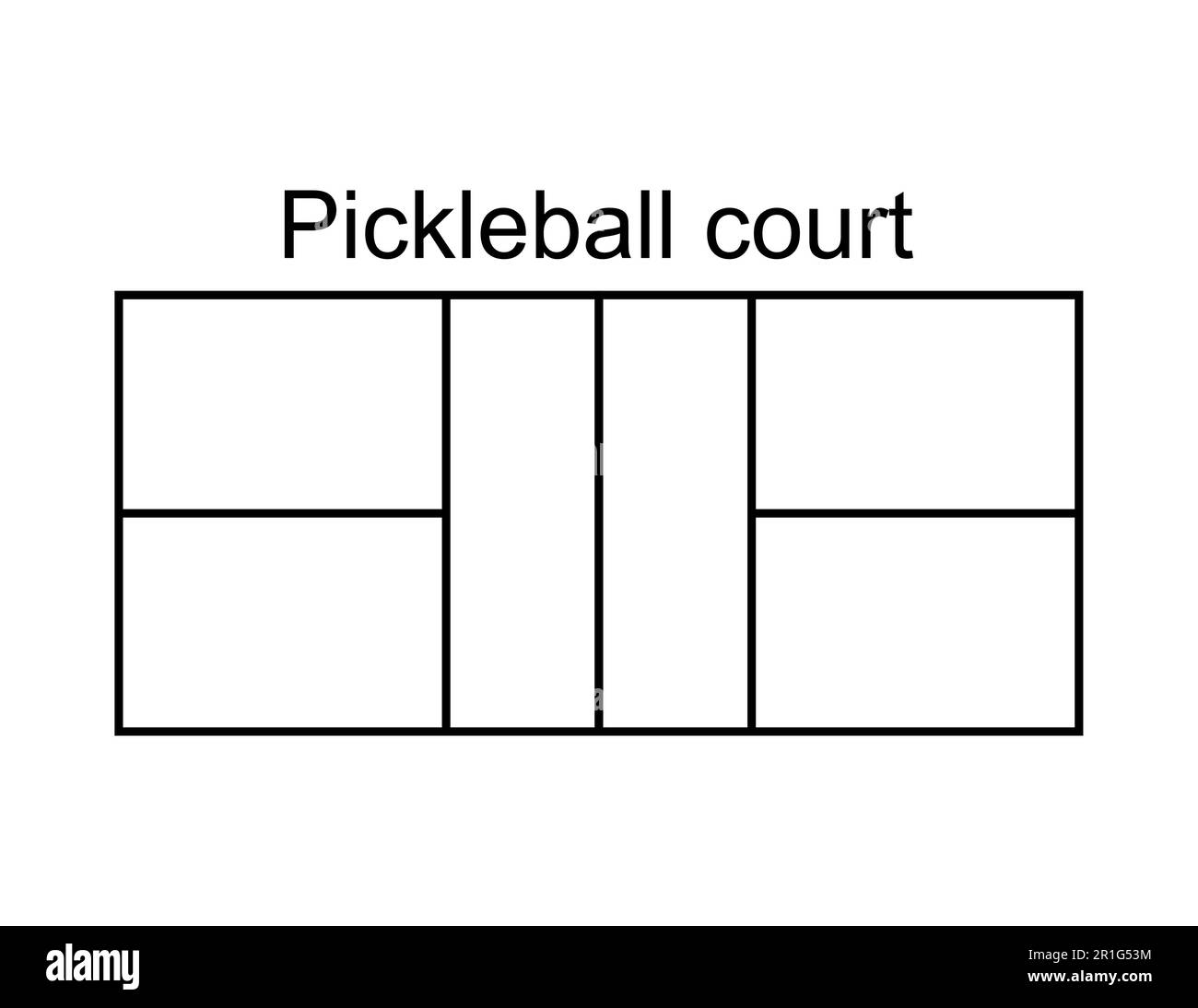 pickleball court template