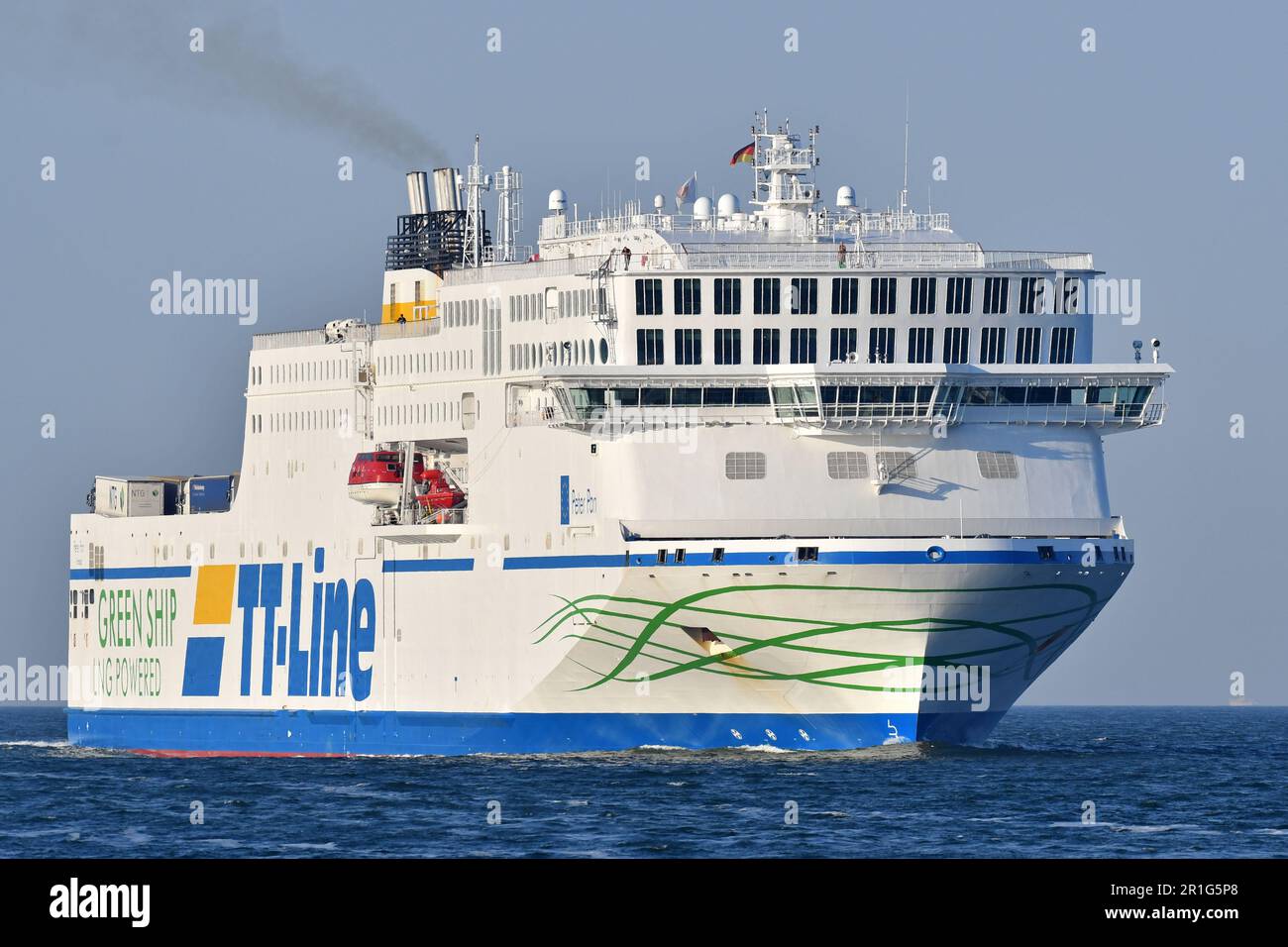 TT-Line's new PETER PAN arrives at Travemünde Stock Photo - Alamy