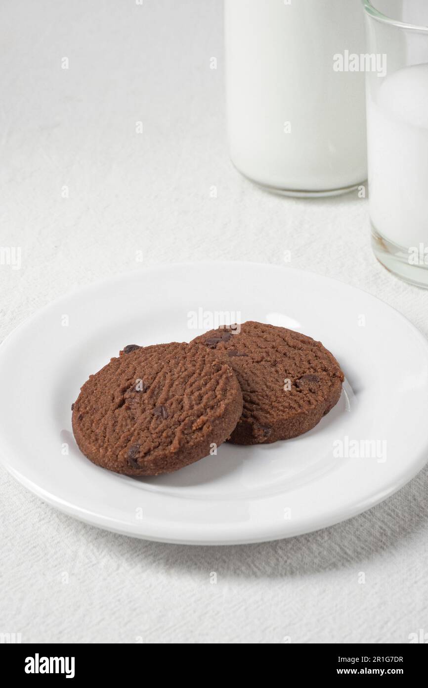 Classic Chocolate Chip Butter Cookies. Traditional British dessert