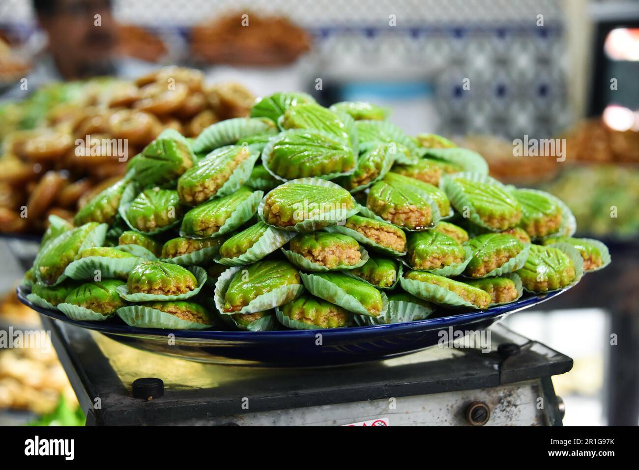 Local food in arab medina in Marrakech, Morocco Stock Photo Alamy