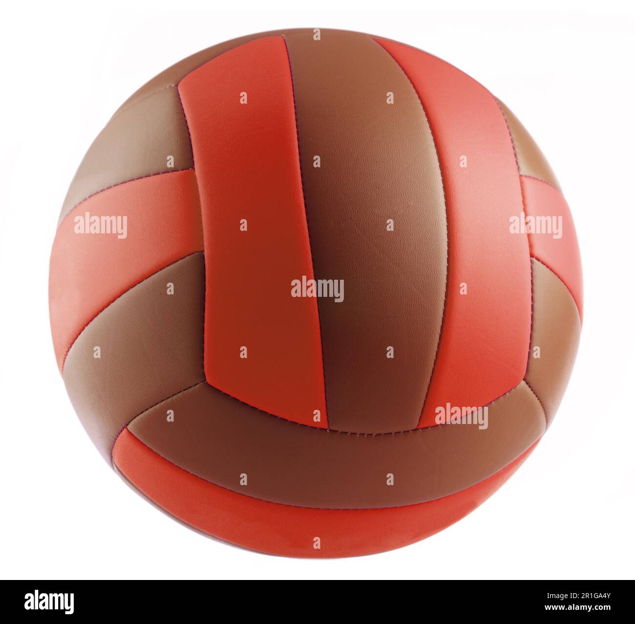 Leather volleyball isolated on a white background Stock Photo Alamy